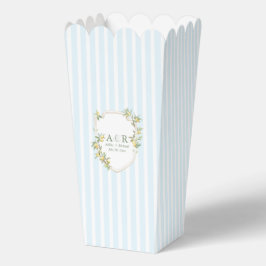 Mediterranean Lemon Crest Wedding Popcorn Geschenkschachtel