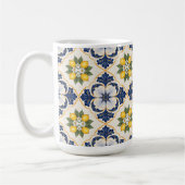 Mediterranean Lemon Tile Italian Talavera Kaffeetasse (Links)