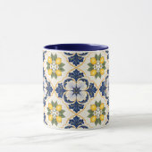 Mediterranean Lemon Tile Italian Talavera Tasse (Zentrum)