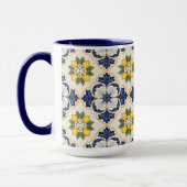 Mediterranean Lemon Tile Italian Talavera Tasse (Links)