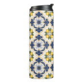 Mediterranean Lemon Tile Italian Talavera Thermosbecher (Nach links gedreht)