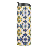 Mediterranean Lemon Tile Italian Talavera Thermosbecher (Nach rechts gedreht)