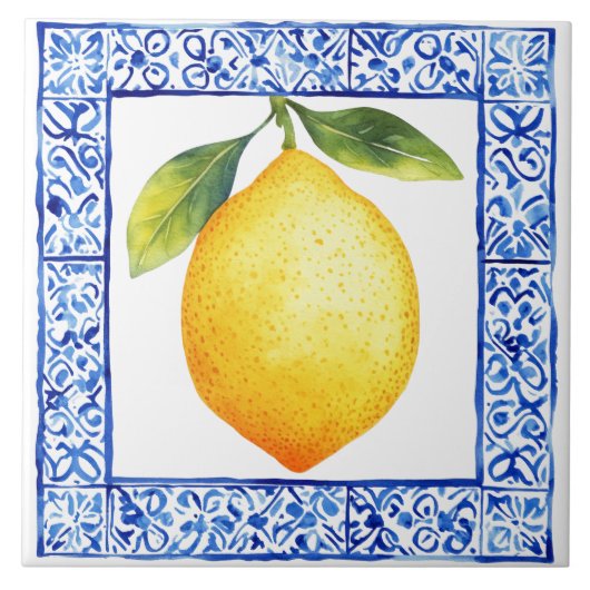 Mediterranean Lemon Tuscan Rustic Fliese (Vorderseite)