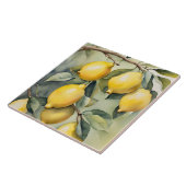 Mediterranean Lemon Tuscany Watercolor Design Fliese (Seite)