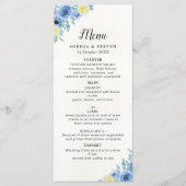 Mediterranean Lemon Wedding Programm (Vorderseite)