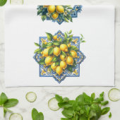 Mediterranean Lemons Kitchen Towel Geschirrtuch (Gefaltet)