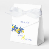 Mediterranean Lemons-Wedding Vielen Dank Geschenkschachtel (Vorderseite)