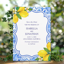 Mediterranean Love: A Wedding Celebration Save The Date