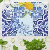 Mediterranean,majolica,tiles Tablecloth Geschirrtuch (Gefaltet)
