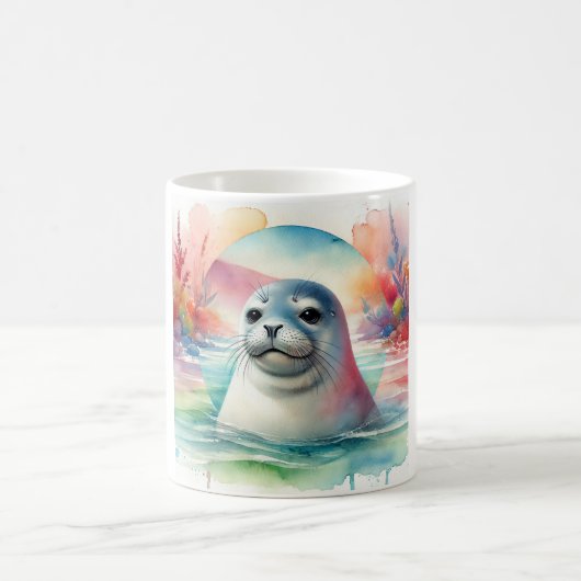 Mediterranean monk seal serenity 210824AREF111 - W Kaffeetasse (Mittel)