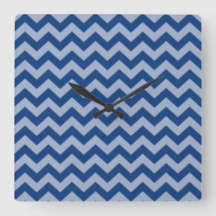Mediterranean Moroccan Moods Chevrons Quadratische Wanduhr