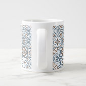 Mediterranean Moroccan Tile pattern Jumbo-Tasse (Rückseite)