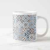 Mediterranean Moroccan Tile pattern Jumbo-Tasse (Rechts)