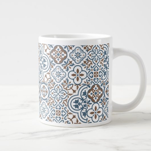 Mediterranean Moroccan Tile pattern Jumbo-Tasse (Rechts)