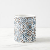 Mediterranean Moroccan Tile pattern Kaffeetasse (Mittel)