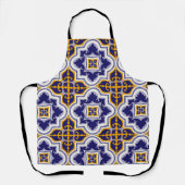 Mediterranean Pattern Kitchen Apron Schürze (Vorderseite)