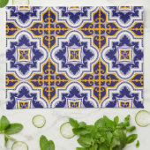 Mediterranean Pattern Kitchen Geschirrtuch (Gefaltet)
