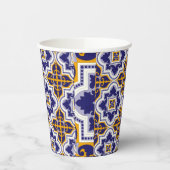 Mediterranean Pattern Kitchen Pappbecher (Links)