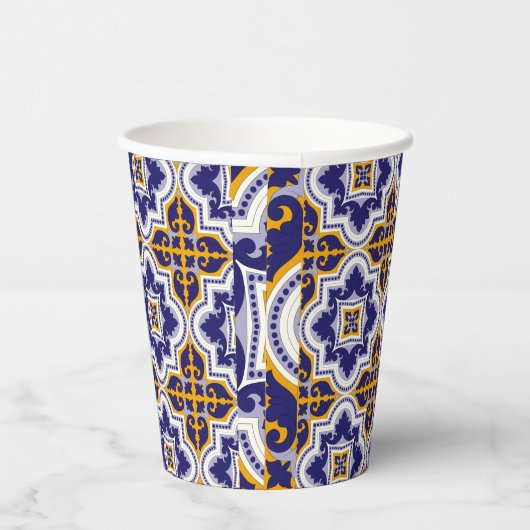 Mediterranean Pattern Kitchen Pappbecher (Rechts)