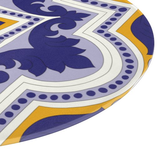 Mediterranean Pattern Kitchen Schneidebrett (Ecke)