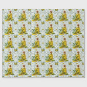 Mediterranean Pattern Olive Oil Geschenkpapier (Flach)
