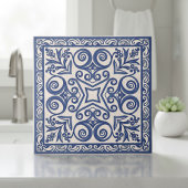 Mediterranean Pattern Pat#5 Blue Ivory ID1195 Fliese