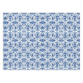 Mediterranean Portuguese Blue Tile Tischdecke (Vorderseite (Horizontal))