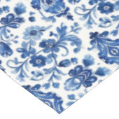 Mediterranean Portuguese Blue Tile Tischdecke (Schrägansicht)