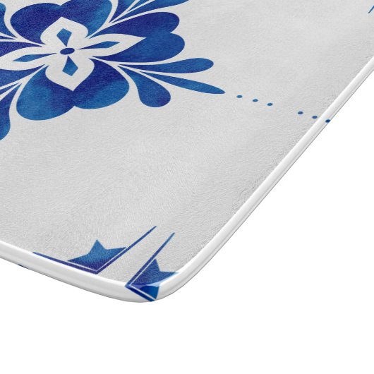 Mediterranean Style Floral Schneidebrett (Ecke)
