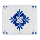 Mediterranean Style Floral  Schneidebrett (Vorderseite)