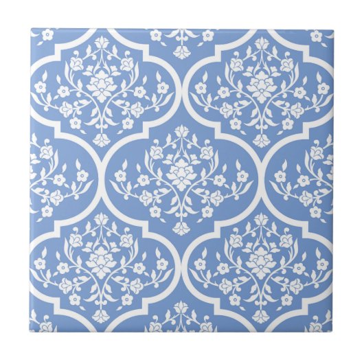 Mediterranean Style Tile with Geometric Pattern Fliese (Vorderseite)
