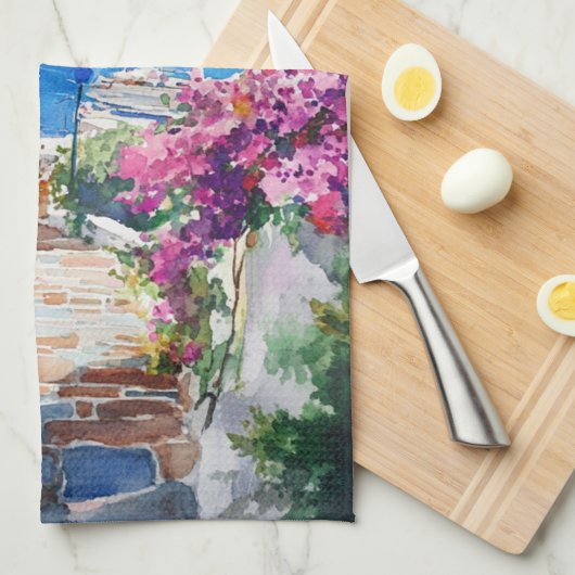 Mediterranean Summer Geschirrtuch (Viertel Falte)