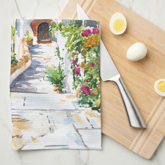 Mediterranean Summer Geschirrtuch (Viertel Falte)