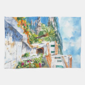 Mediterranean Summer Geschirrtuch (Horizontal)