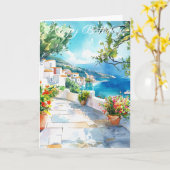 Mediterranean Summer Karte (Gelbe Blume)