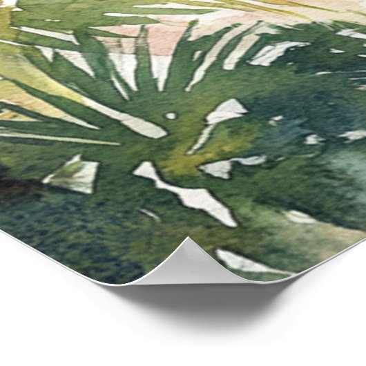 Mediterranean Summer Poster (Ecke)