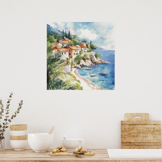 Mediterranean Summer Poster (Küche)