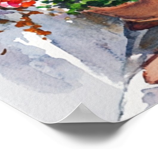 Mediterranean Summer Poster (Ecke)