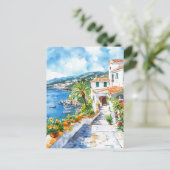 Mediterranean Summer Postkarte (Stehend Vorderseite)