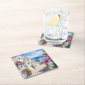 Mediterranean Summer Rechteckiger Pappuntersetzer (Vor Ort)