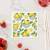 Mediterranean Summer Watercolor Serviette (Beispiel)