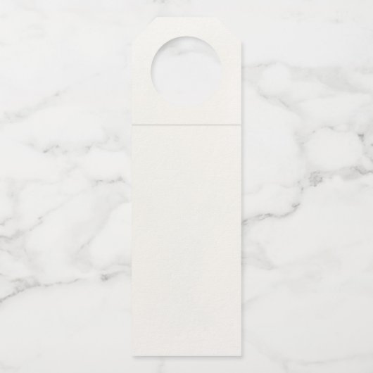 Mediterranean Tile & Lemon Elegance Wedding Flaschenanhänger (Rückseite)