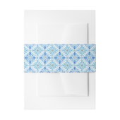 Mediterranean Tile Pattern | Amalfi Coast Wedding Einladungsbanderole (Vorderseite Beispiel)