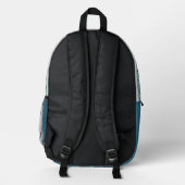 Mediterranean tile work inspiration teal bedruckter rucksack (Rückseite)