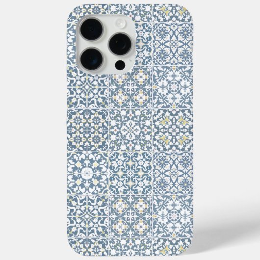 Mediterranean Tiles, Moroccan, Majolica, Azulejo Case-Mate iPhone Hülle (Rückseite)