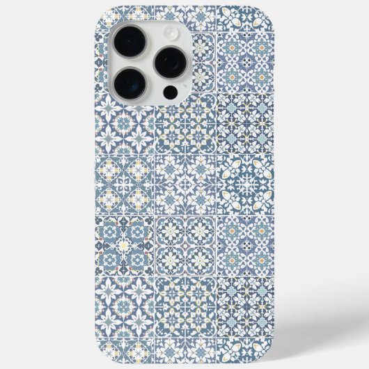 Mediterranean Tiles, Moroccan, Majolica, Azulejo Case-Mate iPhone Hülle (Rückseite)