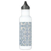 Mediterranean Tiles, Moroccan, Majolica, Azulejo Edelstahlflasche (Links)
