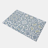 Mediterranean Tiles, Moroccan, Majolica, Azulejo Fußmatte (Schrägansicht)