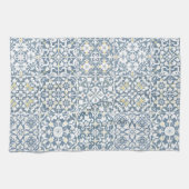 Mediterranean Tiles, Moroccan, Majolica, Azulejo Geschirrtuch (Horizontal)