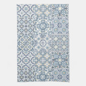 Mediterranean Tiles, Moroccan, Majolica, Azulejo Geschirrtuch (Vertikal)